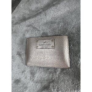 Kate Spade New York Women’s Gold Leather Tan Small Card Holder Wallet Classic